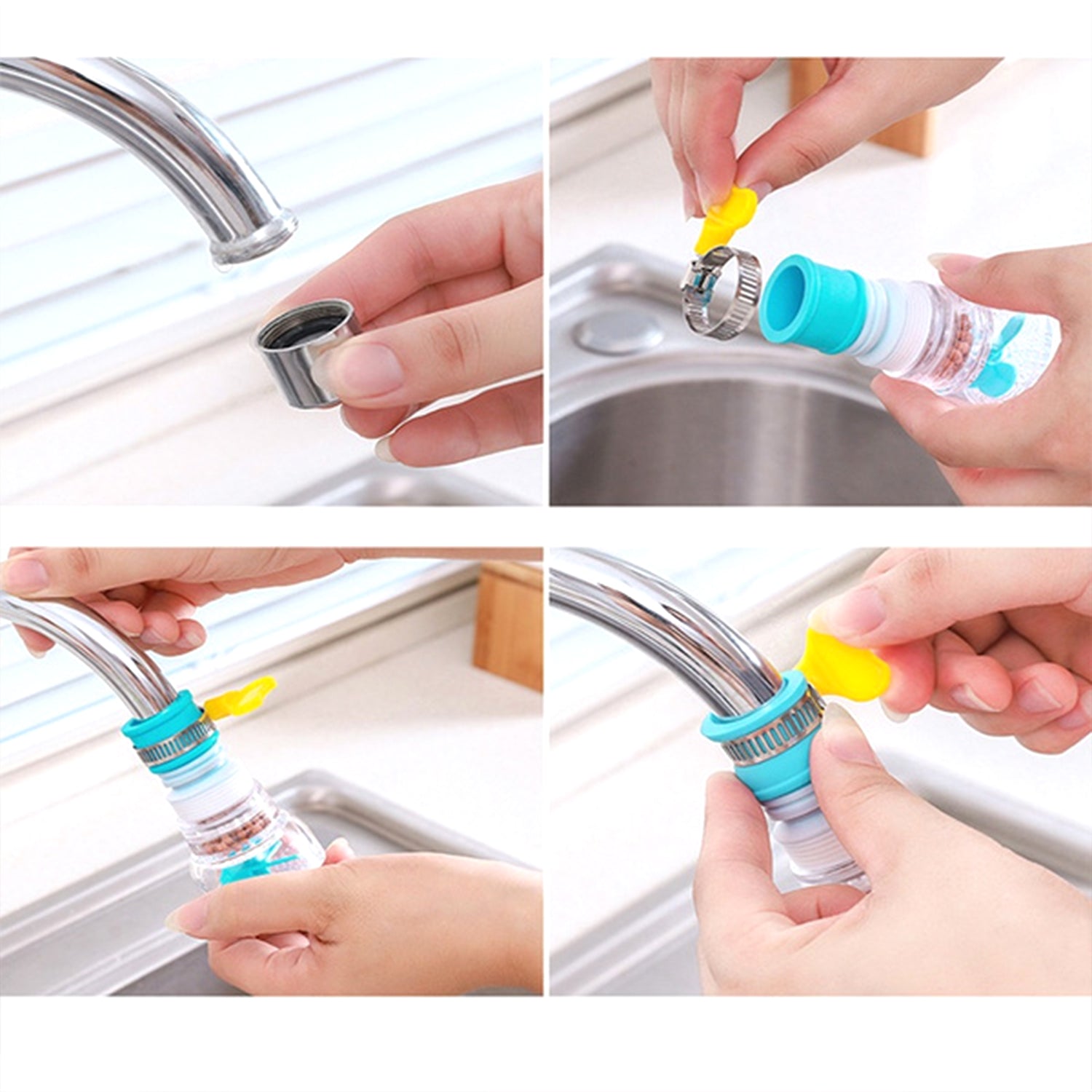 0208 360 Degree Water Saving Faucet Expandable Water Valve Splash Regulator 0208 360 Degree Water Saving Faucet Expandable Water Valve Splash Regulator